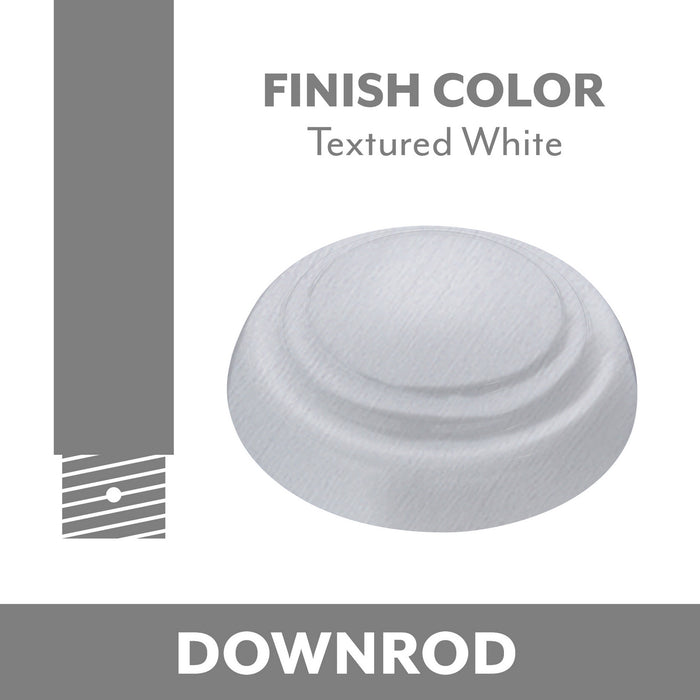 Minka Aire DR500-TWW Ceiling Fan Downrod Coupler, Textured White