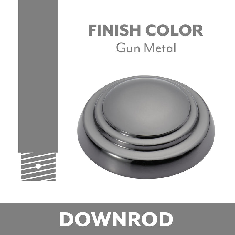Minka Aire DR503-GM Ceiling Fan Downrod, Gun Metal
