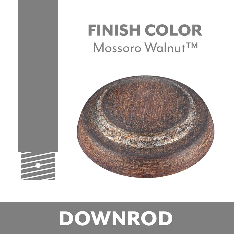 Minka Aire DR503-MW Ceiling Fan Downrod, Mossoro Walnut