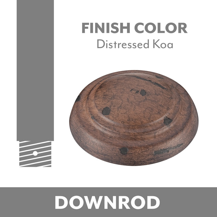 Minka Aire DR504-DK Ceiling Fan Downrod, Distressed Koa