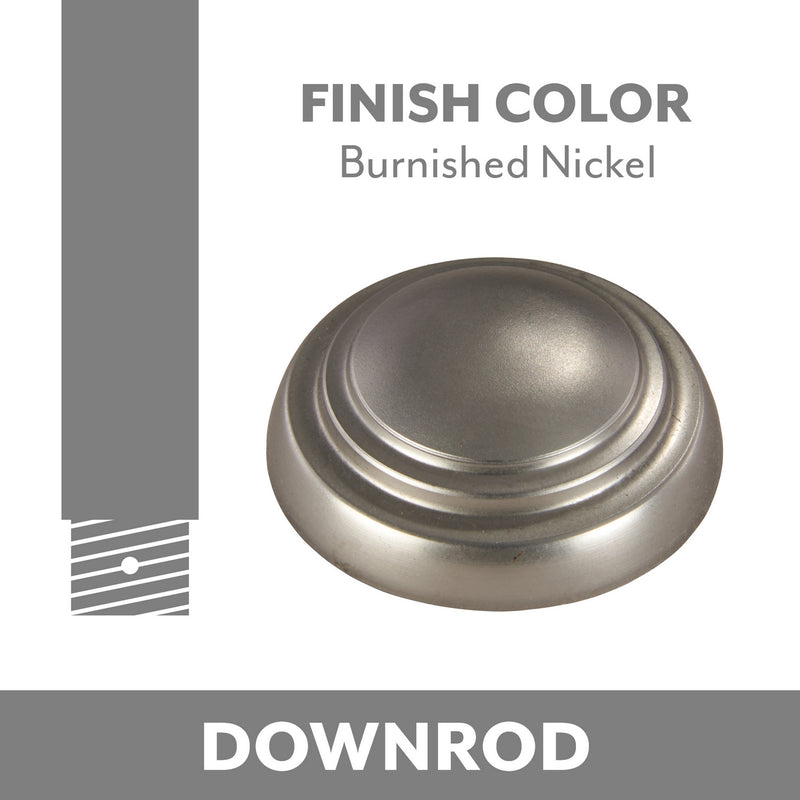 Minka Aire DR510-BNK Ceiling Fan Downrod, Burnished Nickel