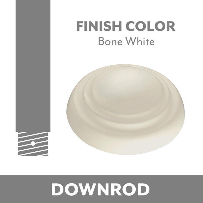 Minka Aire DR518-BWH Ceiling Fan Downrod, Bone White