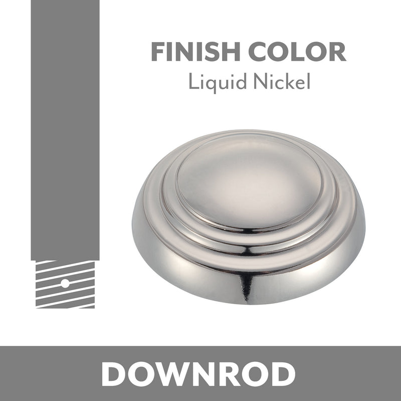 Minka Aire DR518-LN Ceiling Fan Downrod, Liquid Nickel