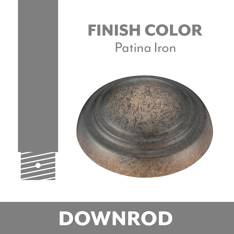 Minka Aire DR518-PI Ceiling Fan Downrod, Patina Iron