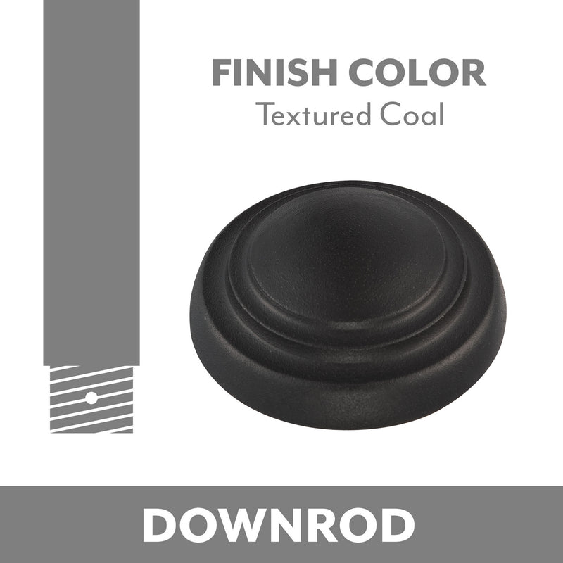 Minka Aire DR524-TCL Ceiling Fan Downrod, Textured Coal