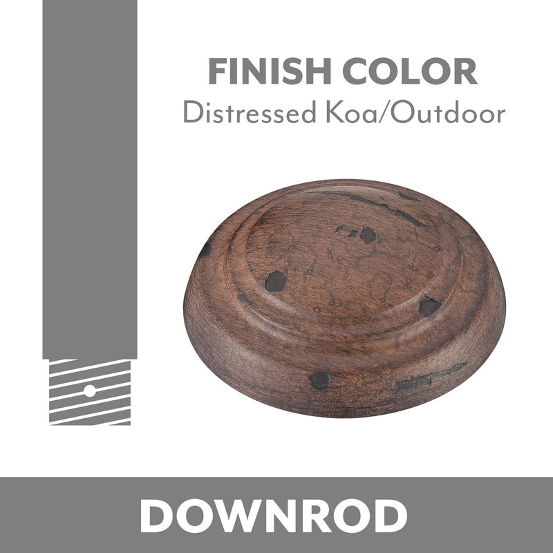 Minka Aire DR536-ODK Ceiling Fan Downrod, Distressed Koa