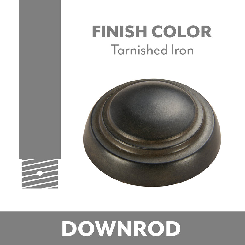 Minka Aire DR536-TI Ceiling Fan Downrod, Tarnished Iron