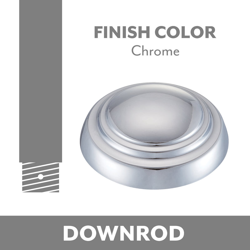 Minka Aire DR548-CH Ceiling Fan Downrod, Chrome