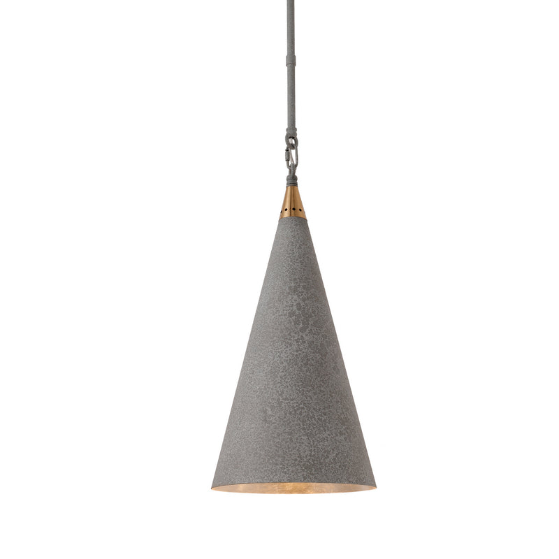 Terracotta Designs P9122-1G One Light Pendant, Weathered Stone Patina