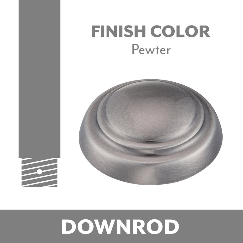 Minka Aire DR560-PW Ceiling Fan Downrod, Pewter