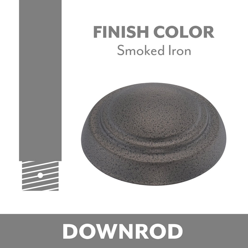 Minka Aire DR560-SI Ceiling Fan Downrod, Smoked Iron