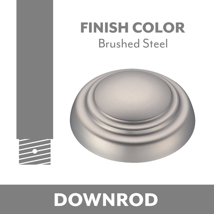 Minka Aire DR572-BS Ceiling Fan Downrod, Brushed Steel