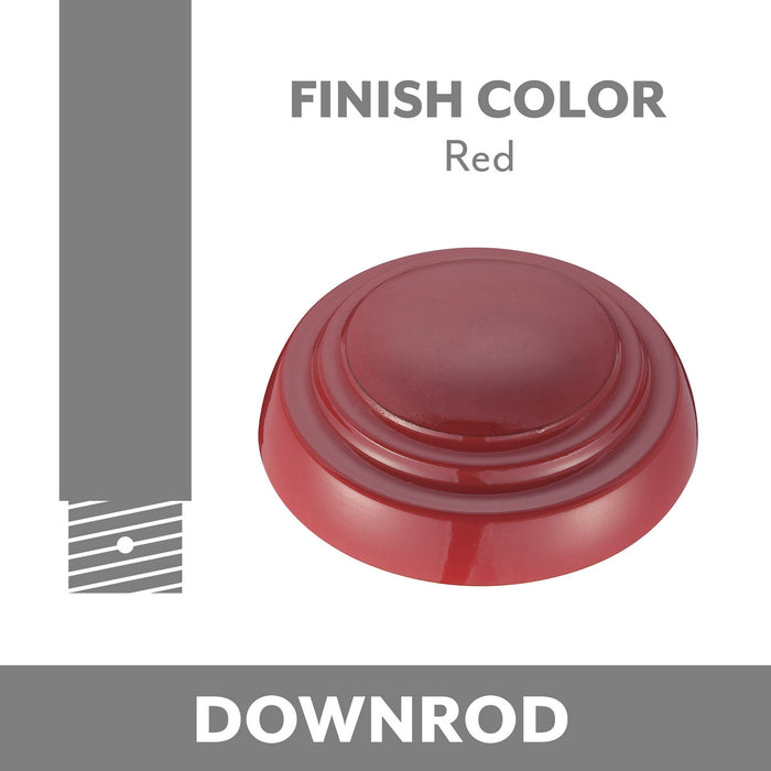 Minka Aire DR572-RD Ceiling Fan Downrod, Red
