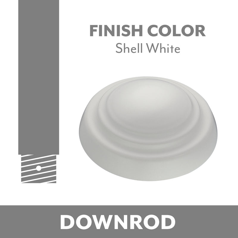 Minka Aire DR572-SWH Ceiling Fan Downrod, Shell White