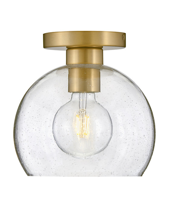 Lark 83011LCB LED Flush Mount, Lacquered Brass