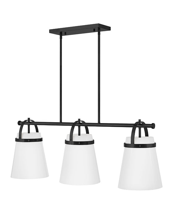 Lark 83056BK LED Linear Chandelier, Black