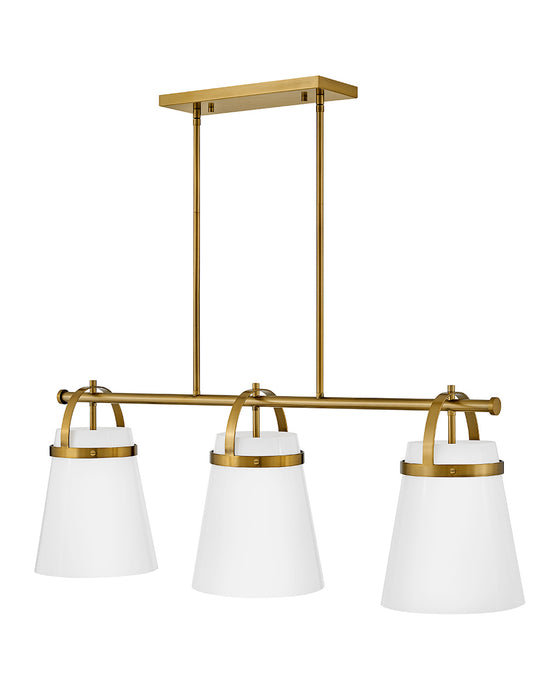Lark 83056LCB LED Linear Chandelier, Lacquered Brass