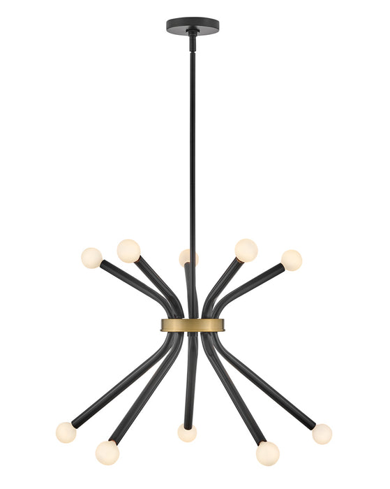 Lark 83855BK LED Chandelier, Black