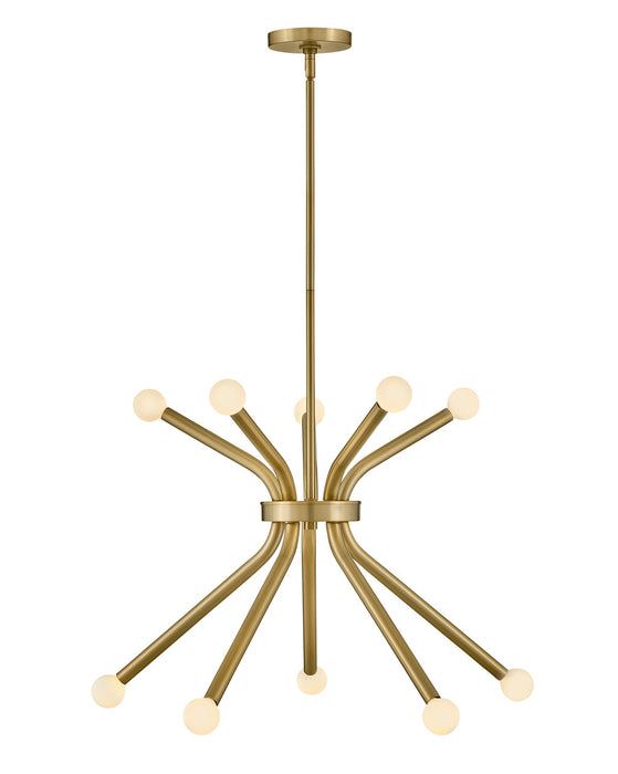 Lark 83855LCB LED Chandelier, Lacquered Brass