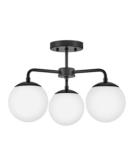 Lark 84203BK LED Semi-Flush Mount, Black