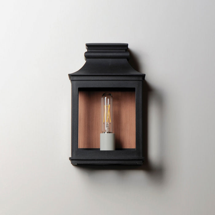 Maxim 40912CLACPBO One Light Outdoor Wall Sconce, Antique Copper / Black Oxide