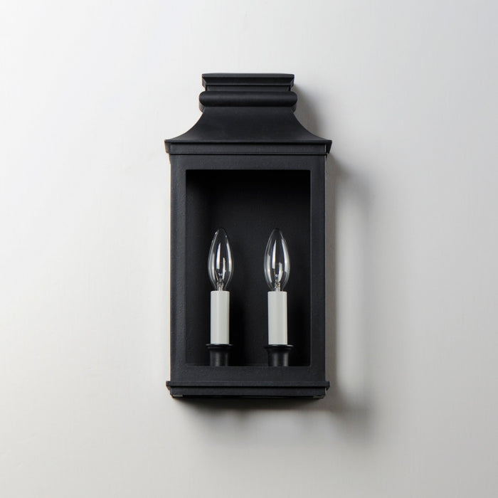Maxim 40914CLBO Two Light Outdoor Wall Sconce, Black Oxide