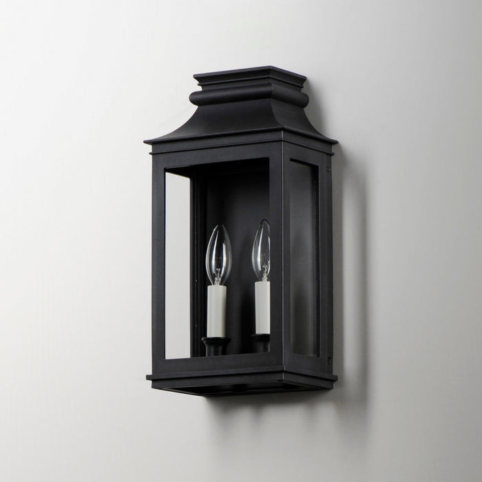Maxim 40914CLBO Two Light Outdoor Wall Sconce, Black Oxide