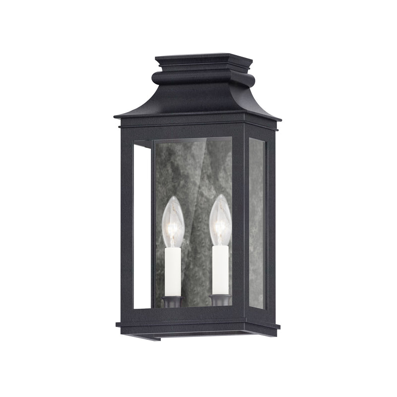 Maxim 40914CLBO Two Light Outdoor Wall Sconce, Black Oxide