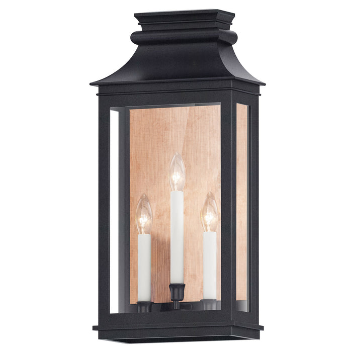 Maxim 40916CLACPBO Three Light Outdoor Wall Sconce, Antique Copper / Black Oxide