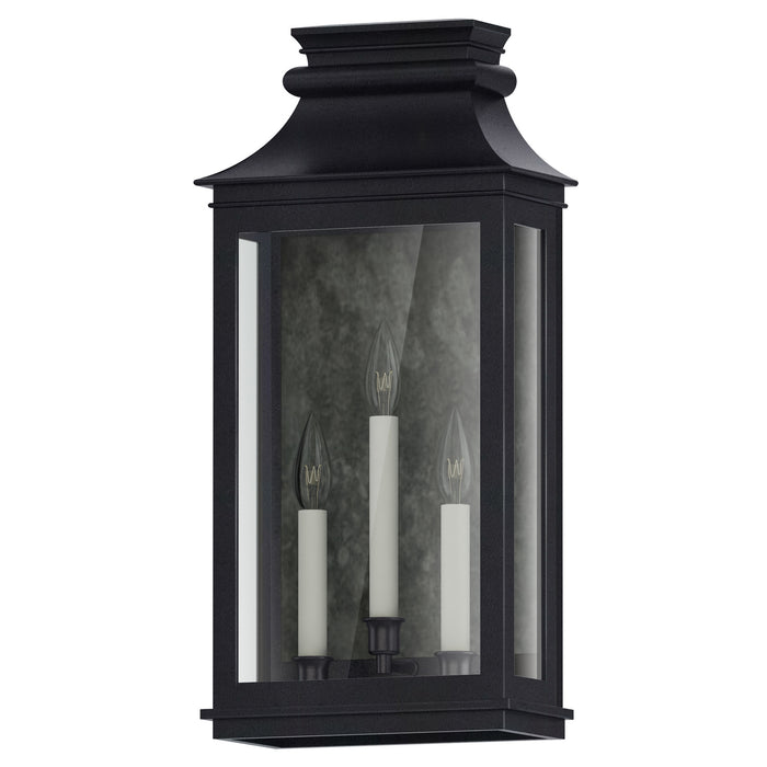 Maxim 40916CLBO Three Light Outdoor Wall Sconce, Black Oxide