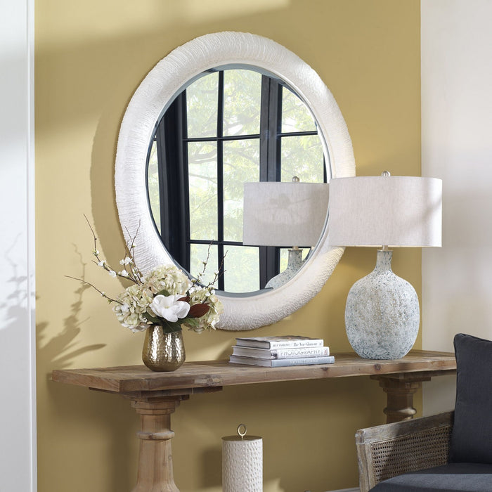 Uttermost 08168 Mirror, Matte White