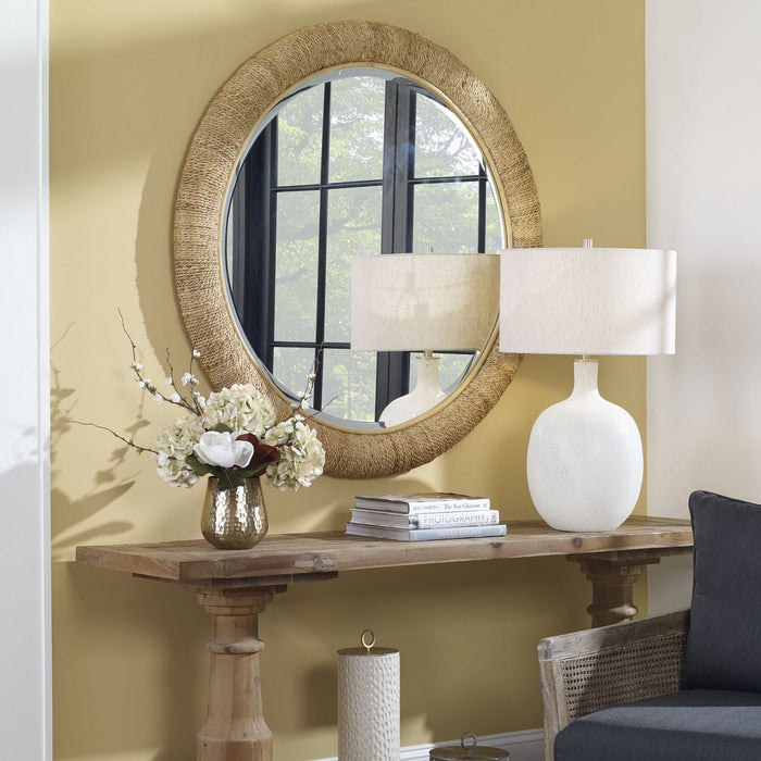 Uttermost 08169 Mirror, Natural Woven