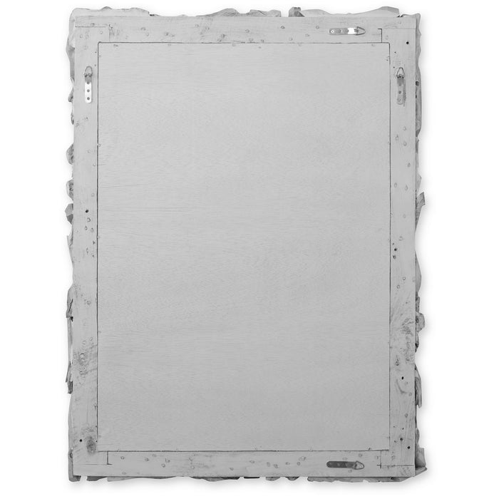 Uttermost 08172 Mirror, Rustic Whitewash