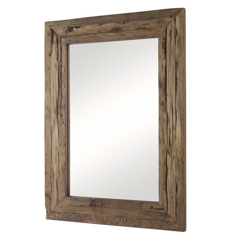 Uttermost 09816 Mirror, Rustic Pine Wood