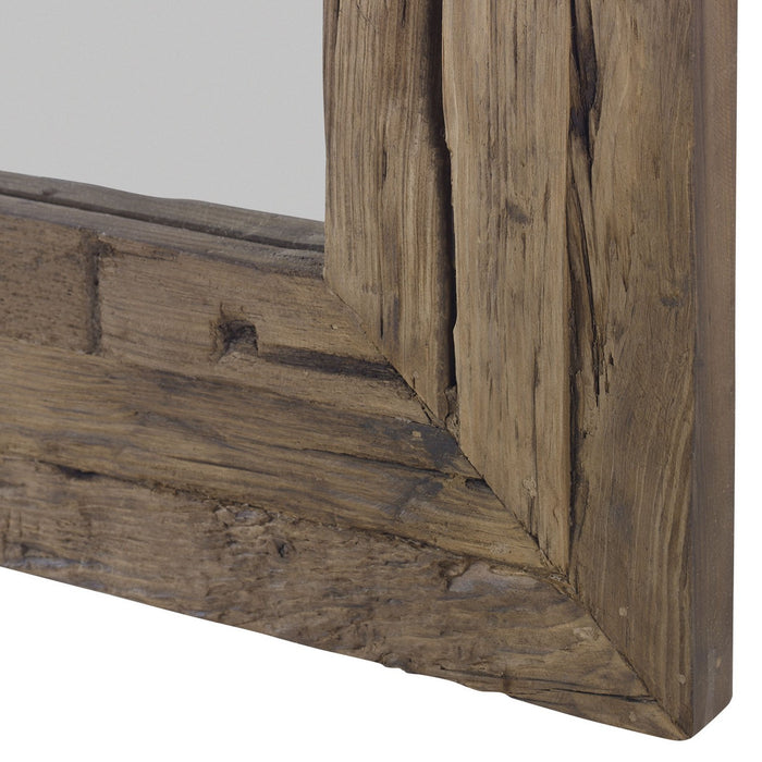 Uttermost 09816 Mirror, Rustic Pine Wood