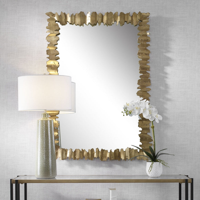 Uttermost 09825 Mirror, Antique Gold