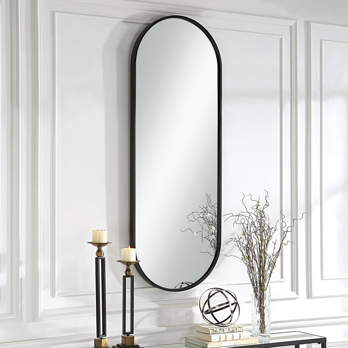 Uttermost 09843 Mirror, Satin Black