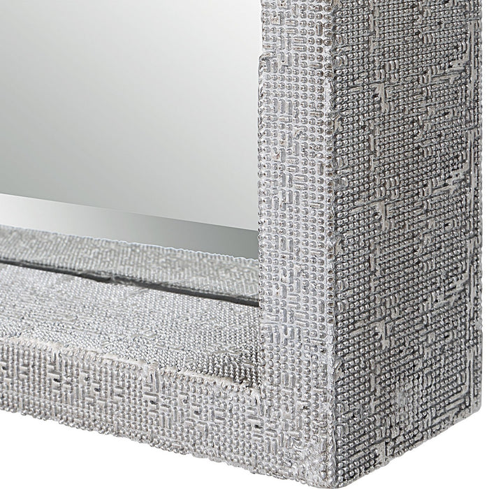 Uttermost 09847 Mirror, Textured Silver