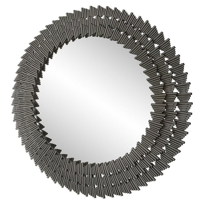 Uttermost 09848 Mirror, Burnished Steel Silver