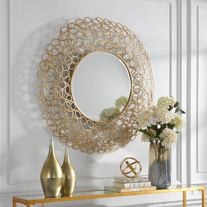 Uttermost 09850 Mirror, Gold Leaf
