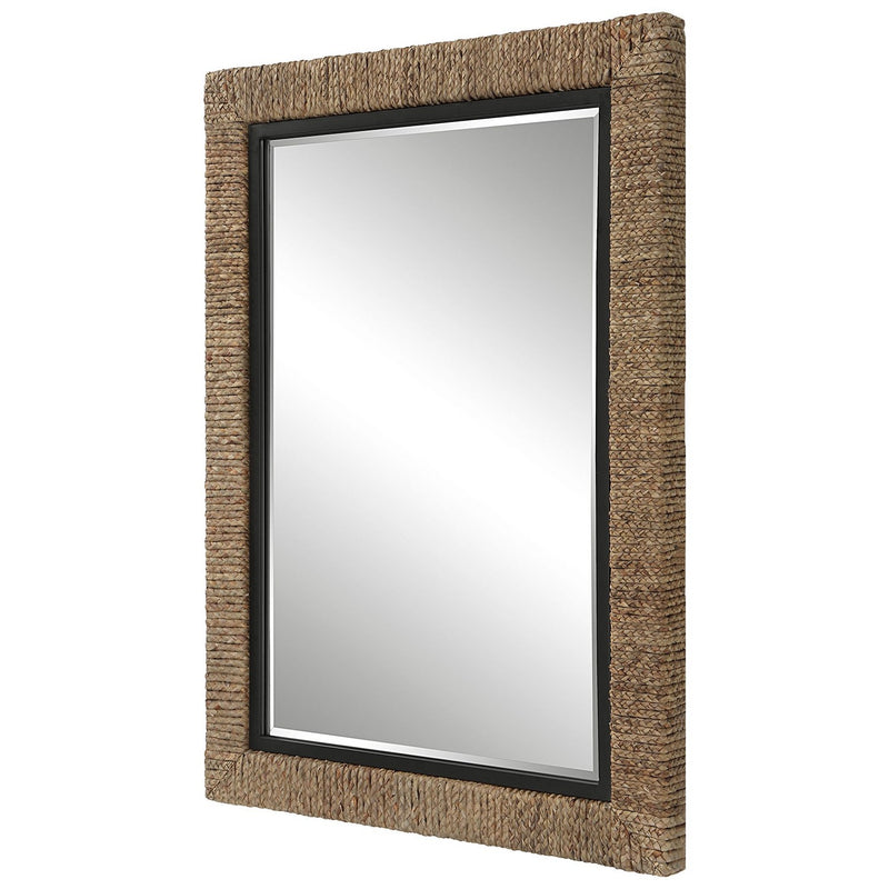 Uttermost 09853 Mirror, Matte Black Iron