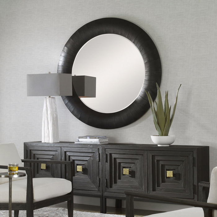 Uttermost 09855 Mirror, Dark Espresso Wood