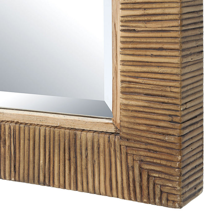 Uttermost 09856 Mirror, Natural Rattan