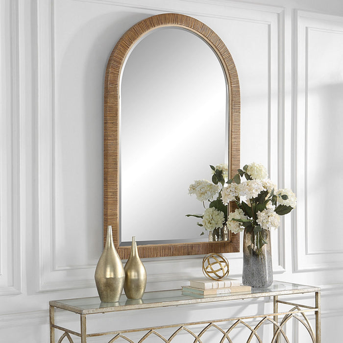 Uttermost 09856 Mirror, Natural Rattan