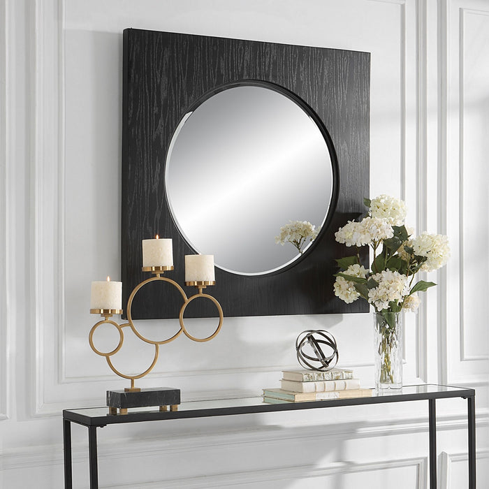 Uttermost 09863 Mirror, Black Stain