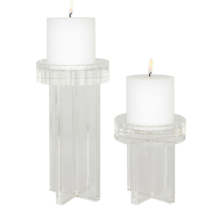 Uttermost 18054 Candleholders, Set/2, White