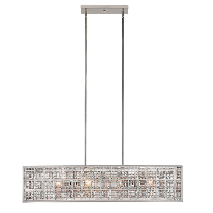 Uttermost 21354 Four Light Island Pendant, Satin Nickel