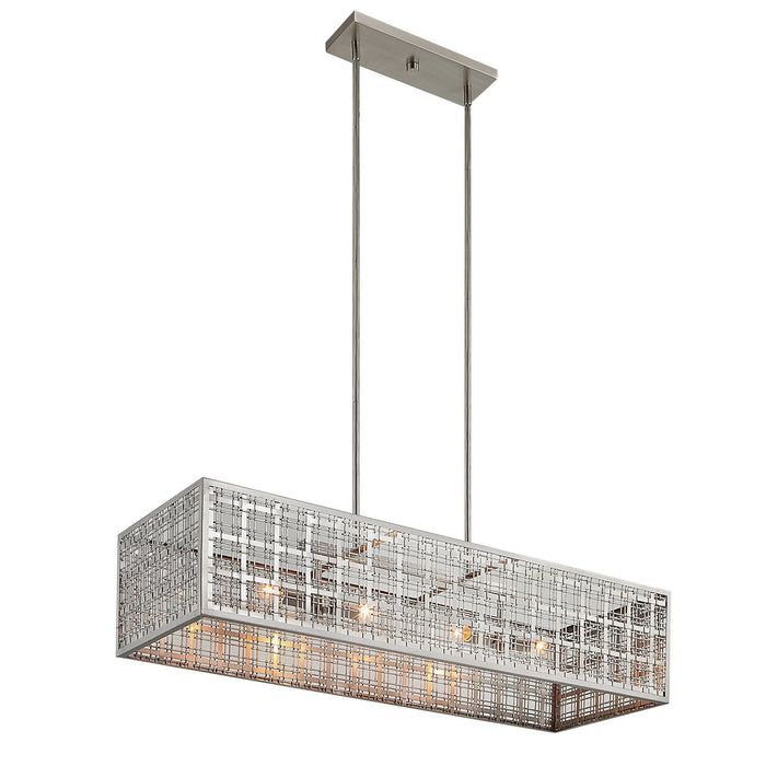 Uttermost 21354 Four Light Island Pendant, Satin Nickel