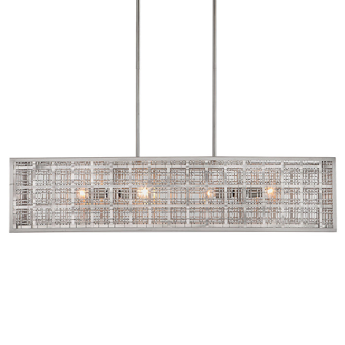 Uttermost 21354 Four Light Island Pendant, Satin Nickel