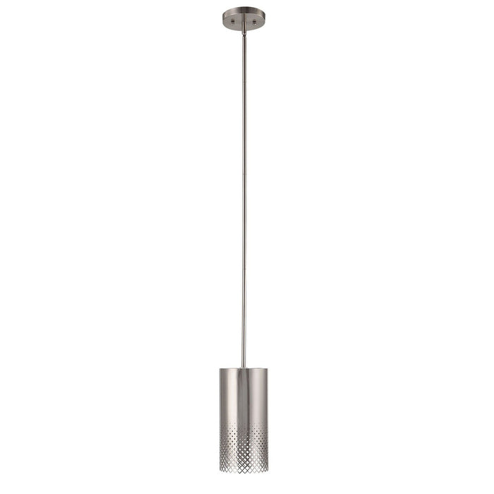 Uttermost 21568 One Light Pendant, Satin Nickel